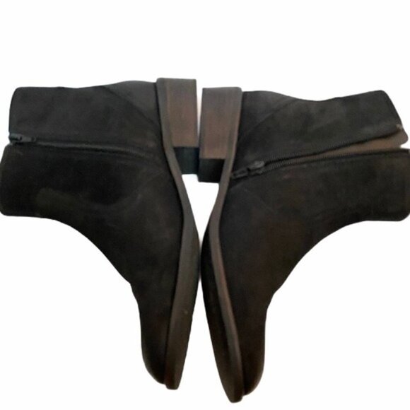 Steve Madden Chances Ankle Boot Nubuck Polished Gold Zip Sz 10 - Picture 6 of 10